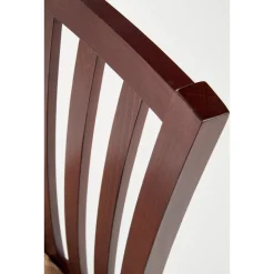 Stol i valnöt / Beige sits