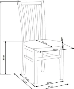 Stol i valnöt / Beige sits