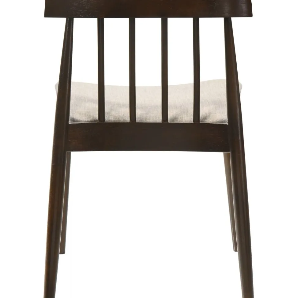 Stol i valnöt med grå sits - Florence + Textilrengöring för möbler