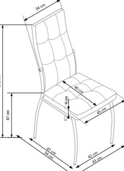 Stol i vit PU med kromade ben + Textilrengöring för möbler