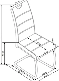 Stol John - Beige/krom
