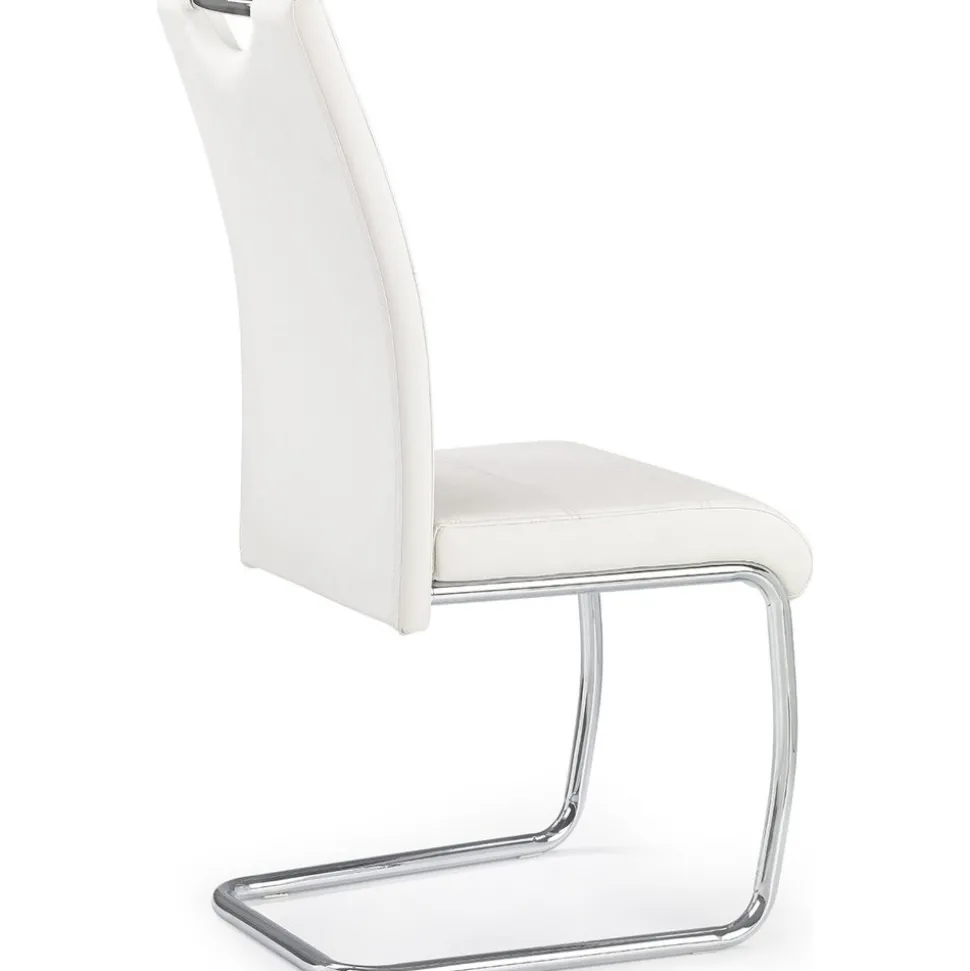 Stol John - Vit/krom