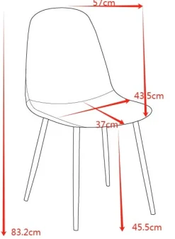 Stol ljusgrå sammet med svarta ben