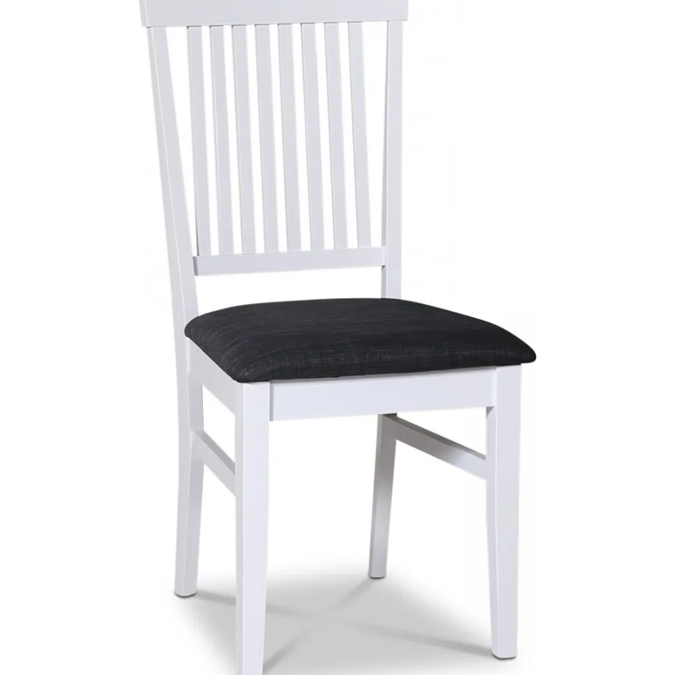 Stol med grå tygsits - Fårö + Möbeltassar