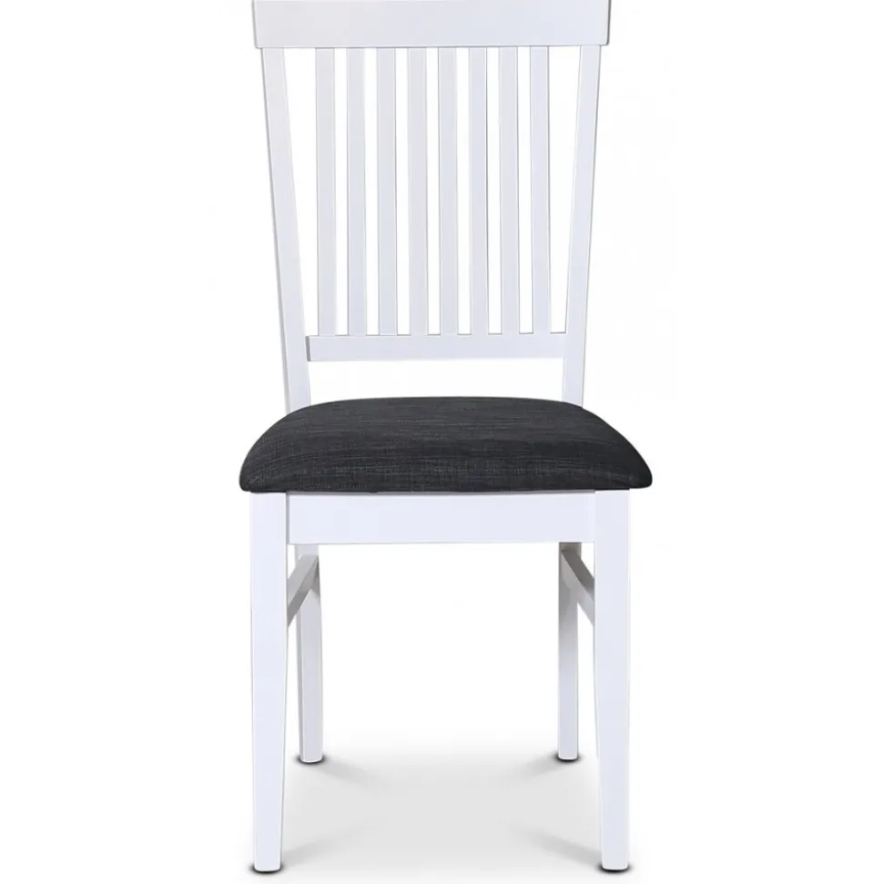 Stol med grå tygsits - Fårö + Möbeltassar