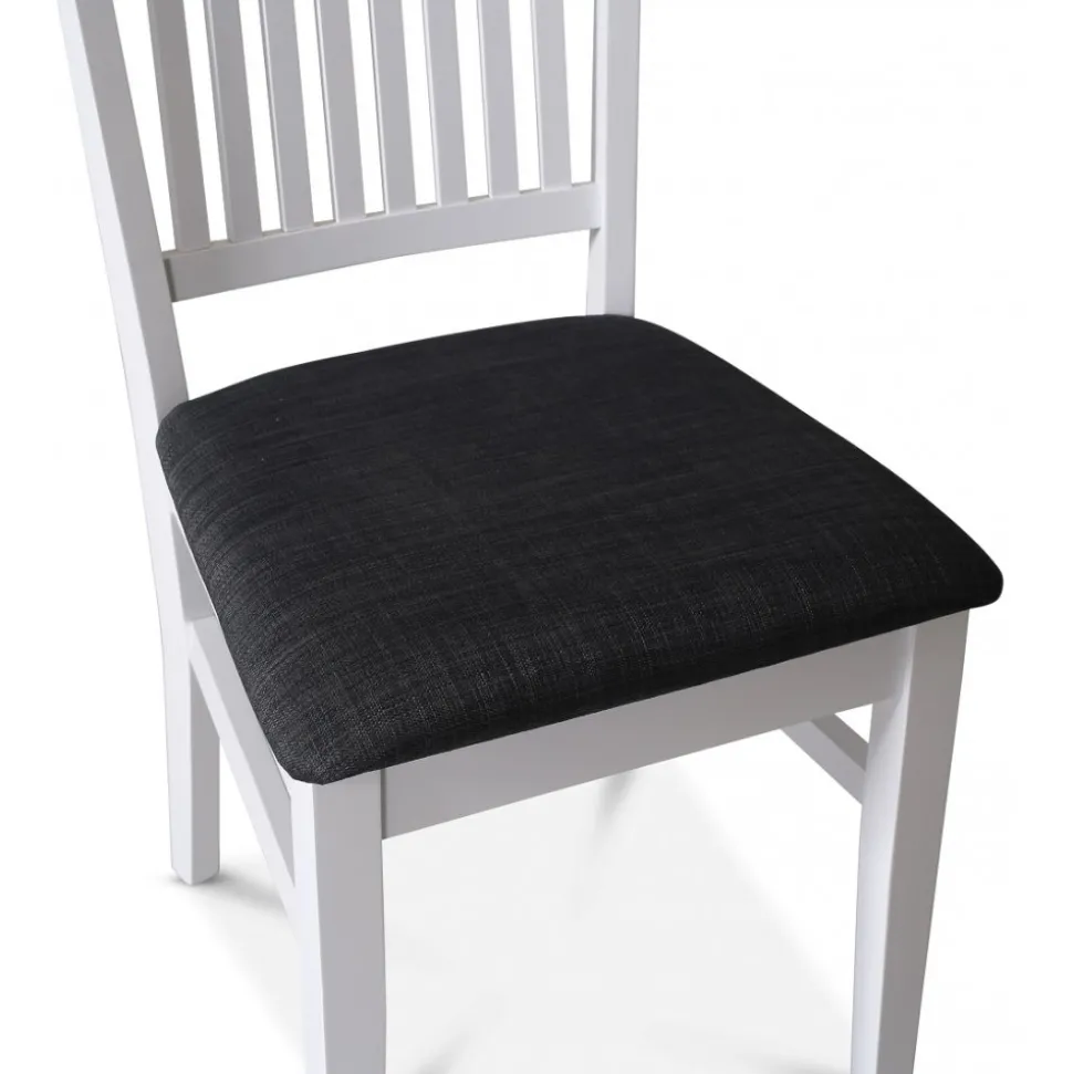 Stol med grå tygsits - Fårö + Möbeltassar