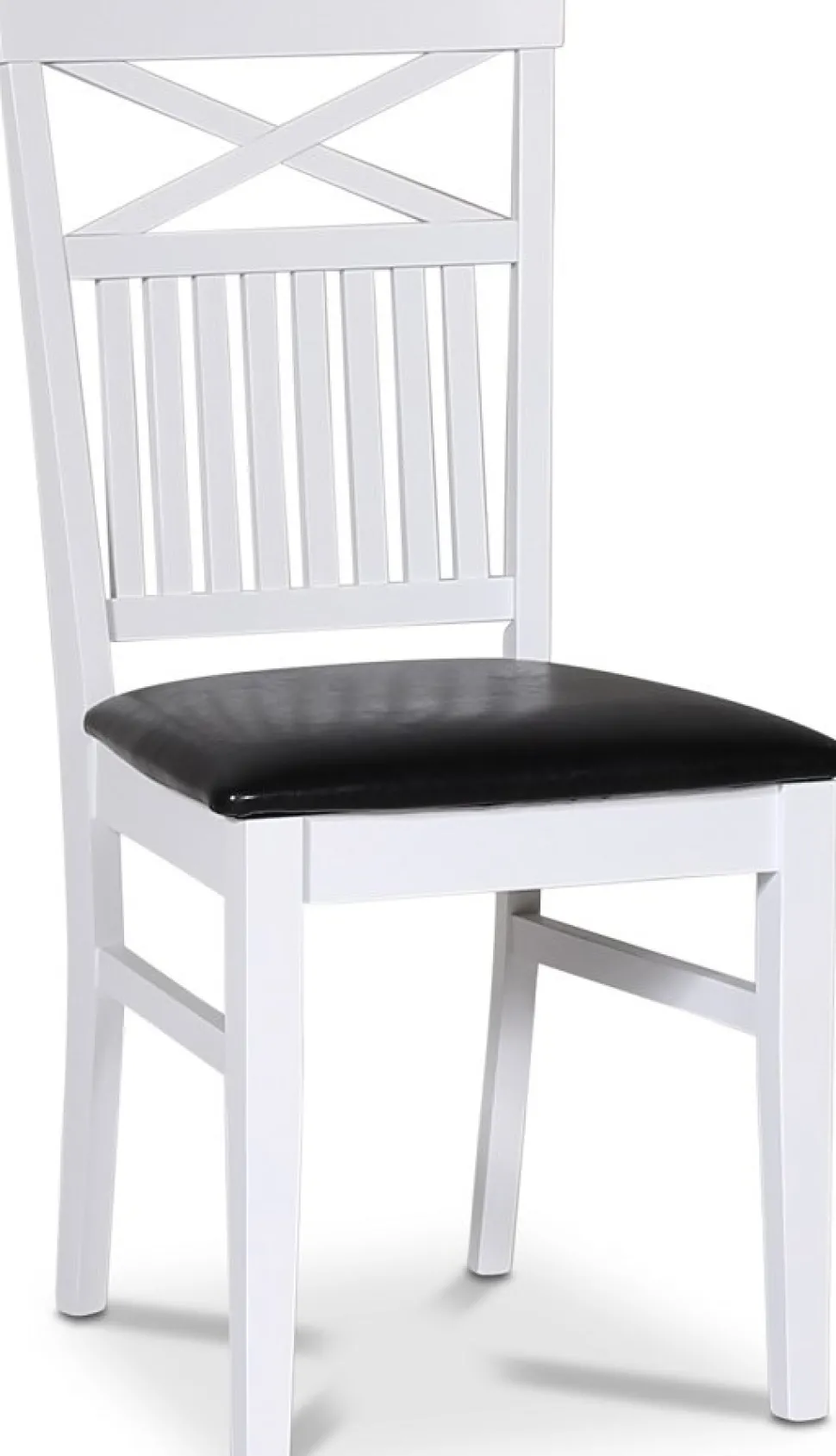 Stol med kryss i rygg och svart sits + Fläckborttagare för möbler