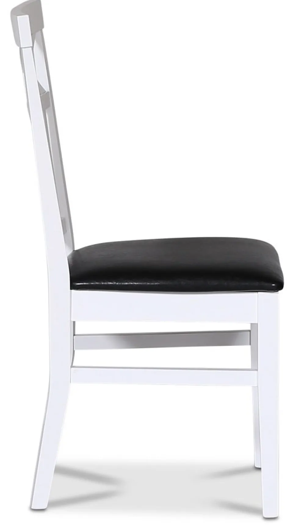 Stol med kryss i rygg och svart sits + Fläckborttagare för möbler