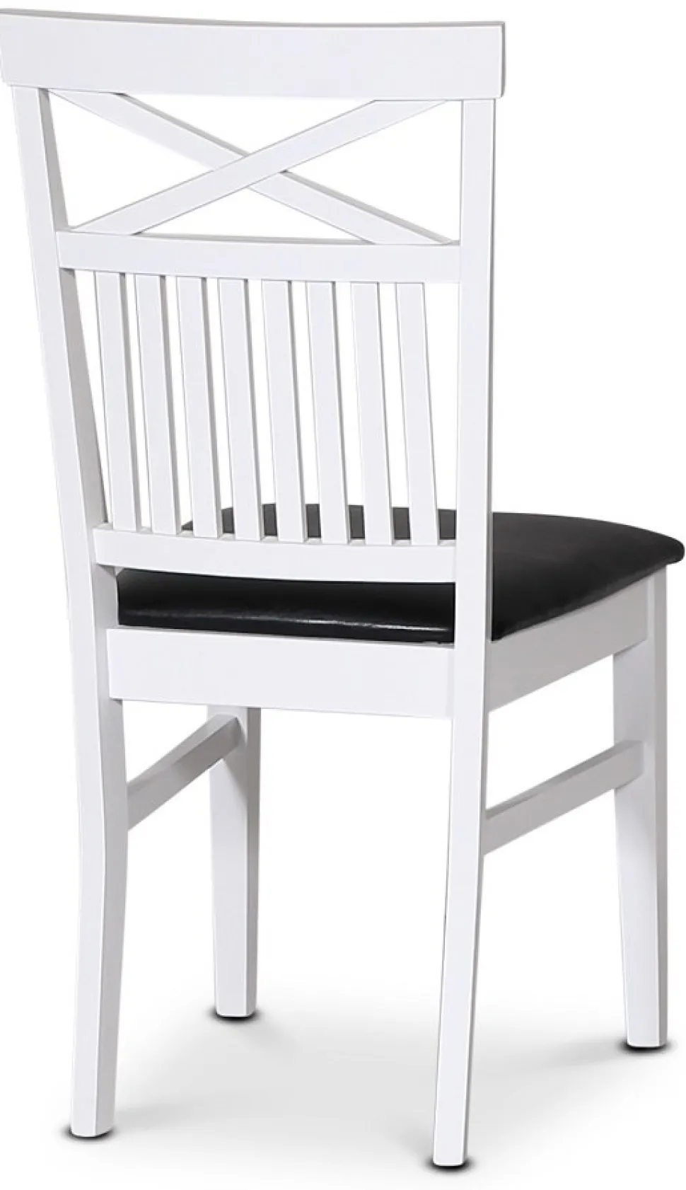 Stol med kryss i rygg och svart sits + Fläckborttagare för möbler