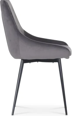 Stol Theo i grå sammet + Möbeltassar