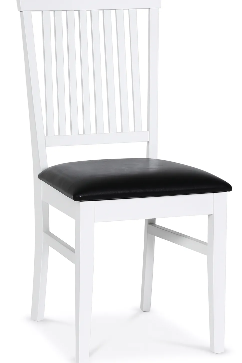 Stol vit med svart sits - Fårö