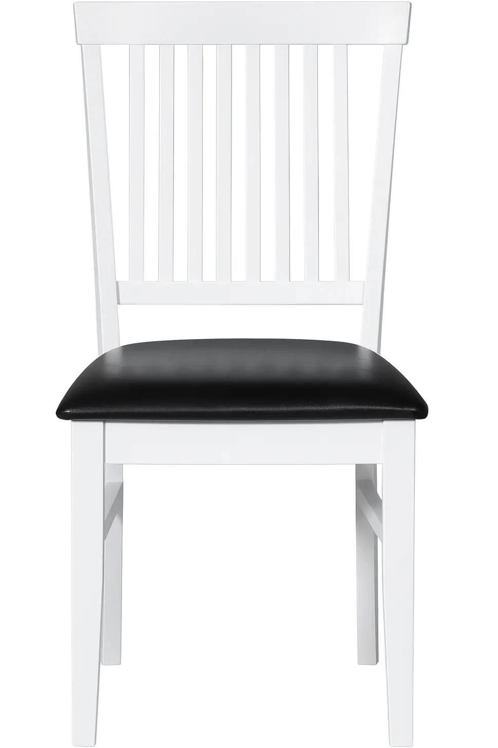 Stol vit med svart sits - Fårö + Möbeltassar