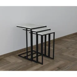 Stoli satsbord 32/36/40 x 32/36/40 cm - Svart/grå