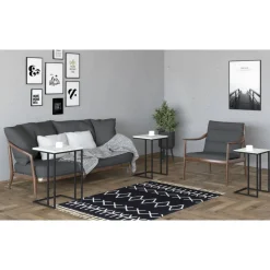 Stoli satsbord 32/36/40 x 32/36/40 cm - Svart/grå