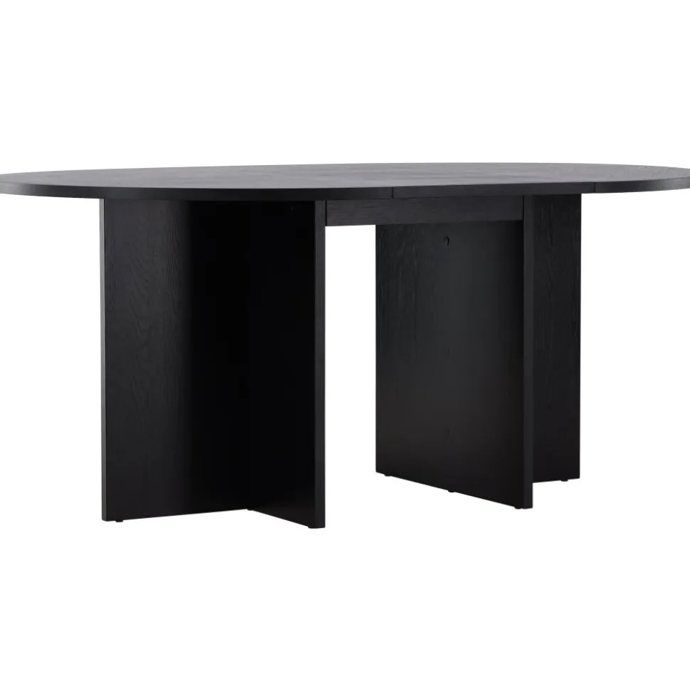 Strada matbord 120-170 x 120 cm - Svart