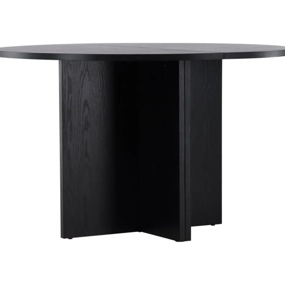 Strada matbord 120-170 x 120 cm - Svart