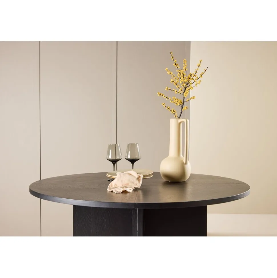 Strada matbord 120-170 x 120 cm - Svart