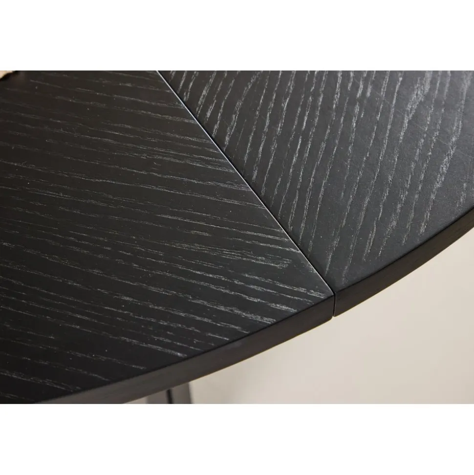 Strada matbord 120-170 x 120 cm - Svart