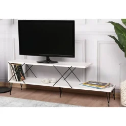 Street TV-bänk - Vit