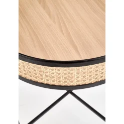 Sulawe soffbord Ø50 cm - Svart