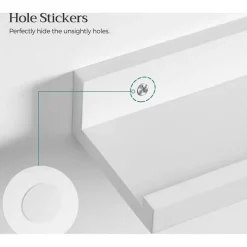 Suwon vägghylla 38 cm, 3-pack - Vit