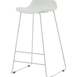 Svall barstol - Vit plast