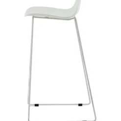 Svall barstol - Vit plast