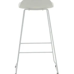 Svall barstol - Vit plast
