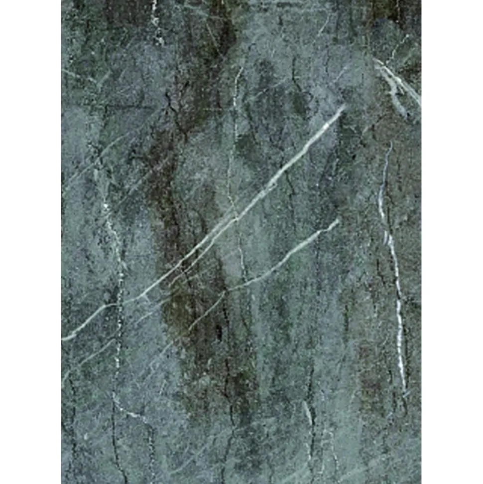 Tamara komplett kök 240 cm - Grå marmor/svart/grå