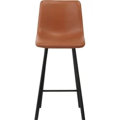 Tampa barstol - Brun PU/svart