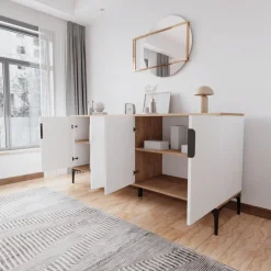 Tarz skänk - Ek/vit