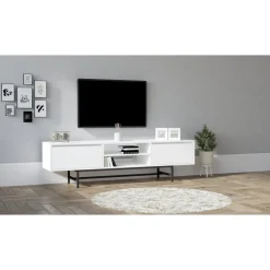 Tauber TV-bänk - Vit