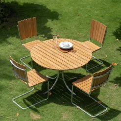 Teakbord Ø110 cm - Möllan