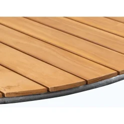 Teakbord Ø110 cm - Möllan + Rengöringsmedel för utemöbler
