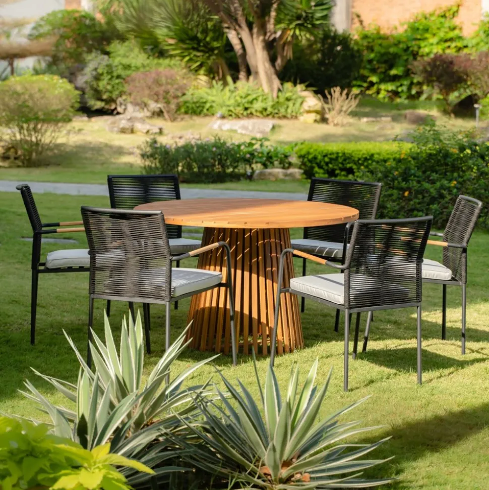 Teakbord Ø120 cm - Saltö