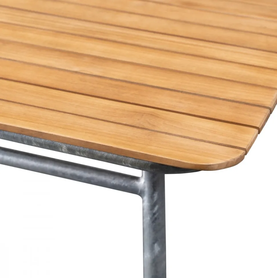 Teakbord 120x80cm - Möllan + Textilskydd för utemöbler