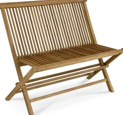 Teaksoffa 100 cm bred - Saltö + Textilrengöring för möbler