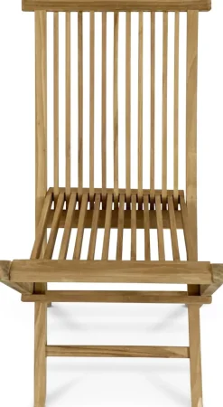 Teakstol hopfällbar - Saltö + Textilrengöring för möbler