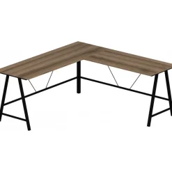 Team hörnskrivbord 180 x 60 cm - Mörkbrun