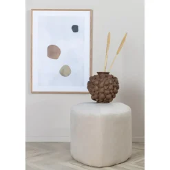 Tee sittpuff - Beige sammet