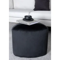 Tee sittpuff - Svart sammet