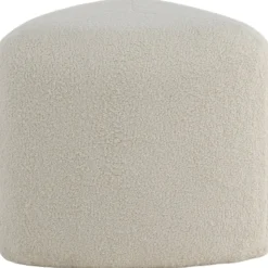 Tee sittpuff - Vit teddy