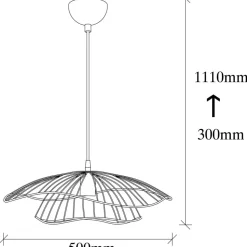 Tell taklampa 6500 - Svart