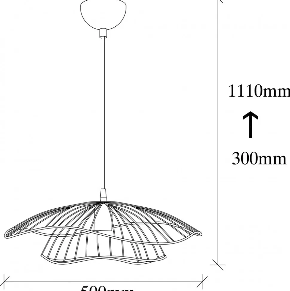Tell taklampa 6500 - Svart