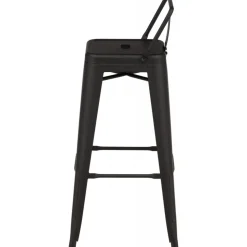 Tempe Flat barstol - Svart