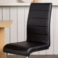 Tempo matstol - Svart PU