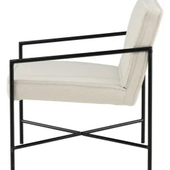 Tetra fåtölj - Vit teddy