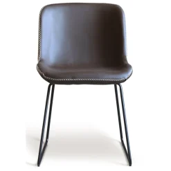 Texas matgrupp med 6 st Texas matstolar Brun PU + Texas matbord mörkbrun ek 180x90 cm + 6.00 x Stolsdyna