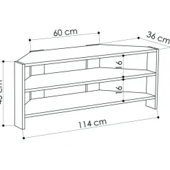Thales TV-bänk - Ek