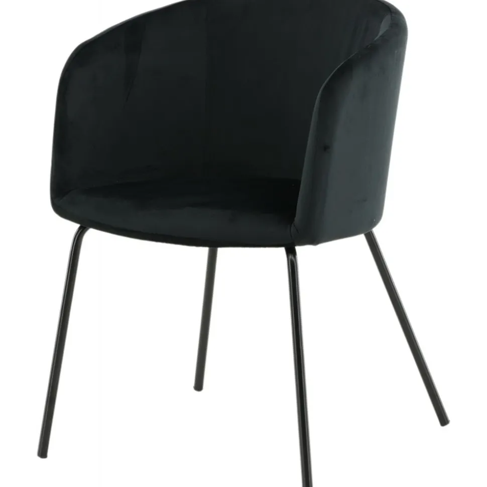 Tiber stol - Svart sammet